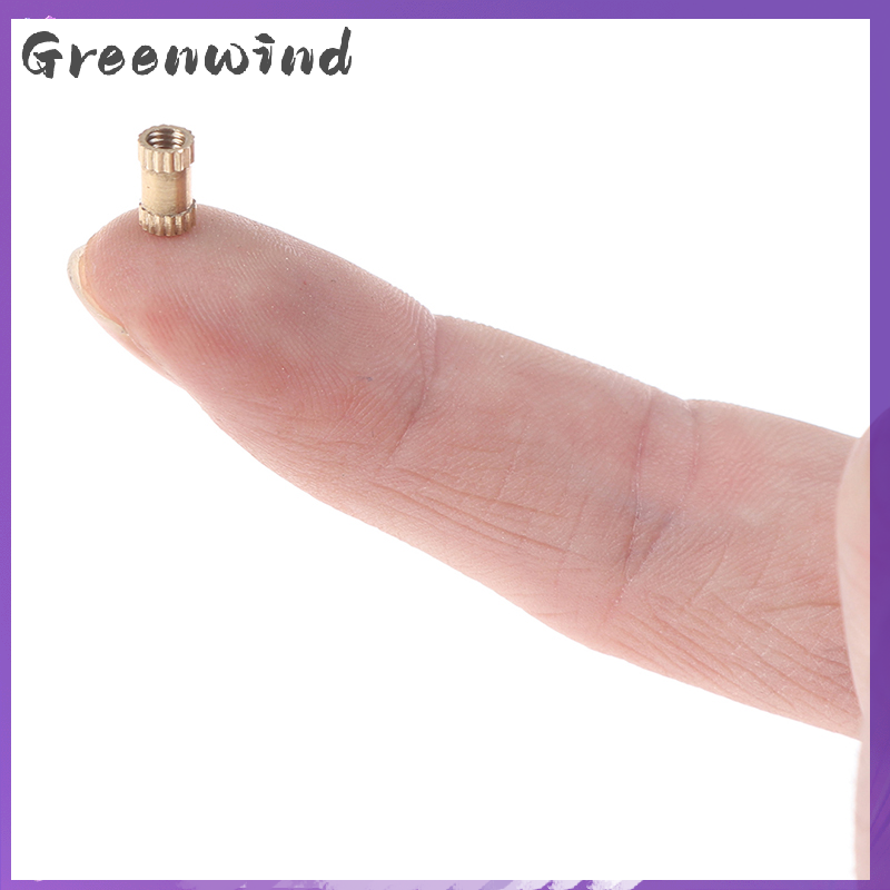 【Greenwind】 100pcs M3 hạt ép phun ren có khía bằng đồng thau chèn hạt