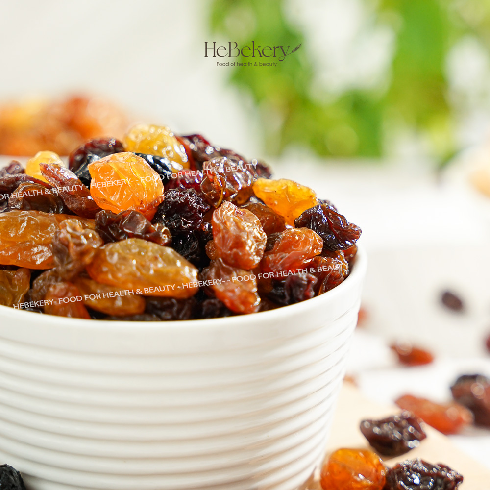 Nho Sấy Nhập Khẩu Chi Lê Mixed 3 Màu Không Hạt 𝐇𝐄𝐁𝐄𝐊𝐄𝐑𝐘 𝐛𝐲 𝐇𝐄𝐁𝐄