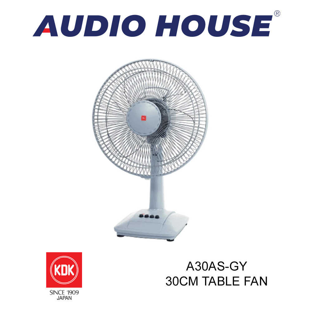 KDK A30AS 30CM TABLE FAN PLASTIC BLADE (GREY) ***1 YEAR WARRANTY