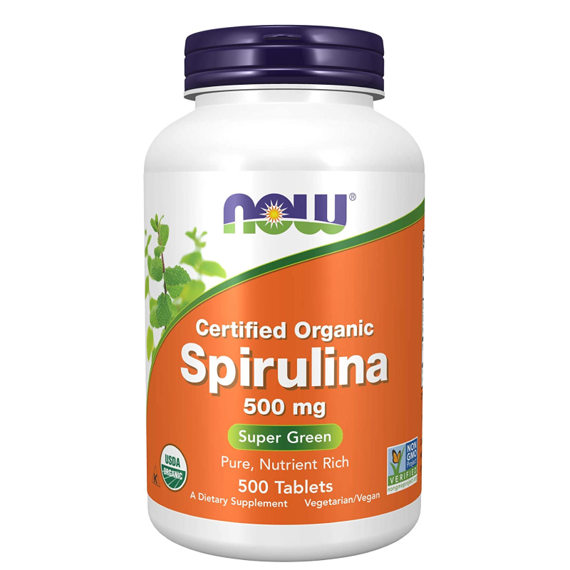 Local Delivery Now Foods Certified Organic Spirulina 500 Mg 200 500 Tablets Pure 1453