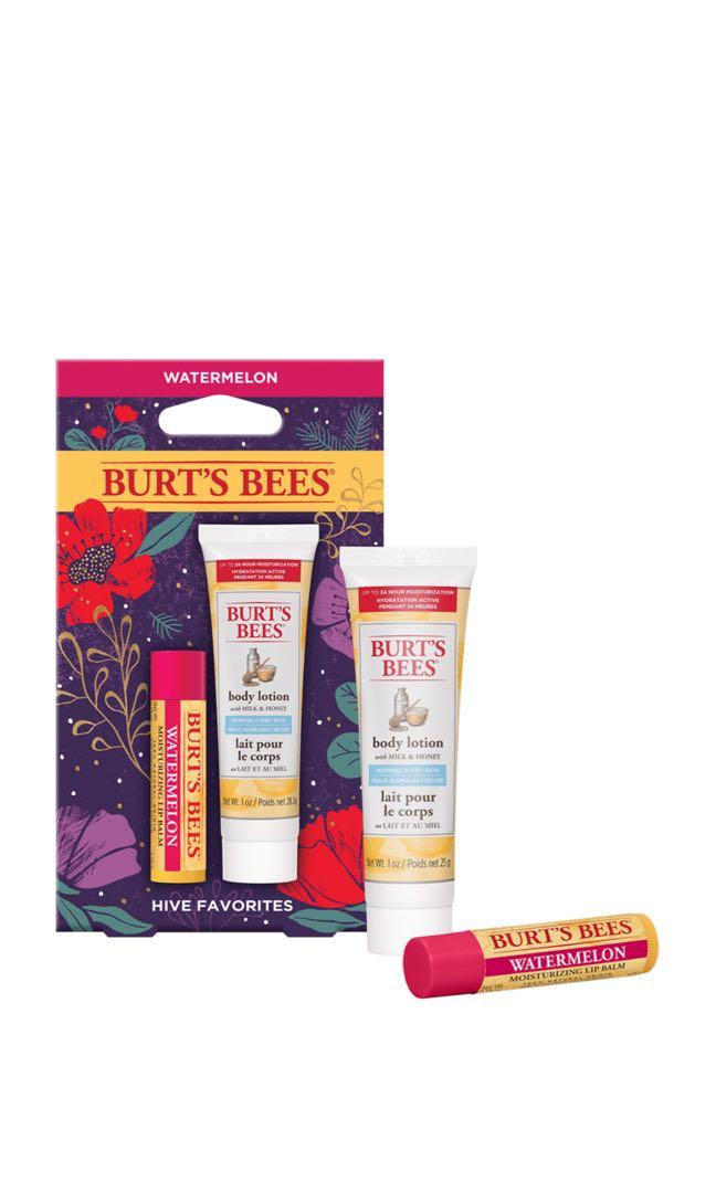 [Bill Mỹ/Sẵn] Set dưỡng da tay & dưỡng môi Burt's Bees Watermelon