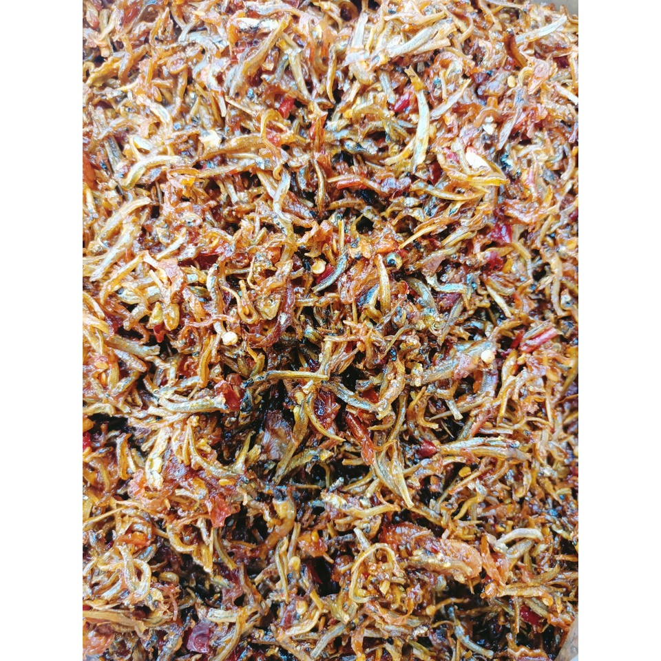 Hủ 250g cá cơm sữa/cá cơm ngần rim ớt tỏi - đặc sản quê