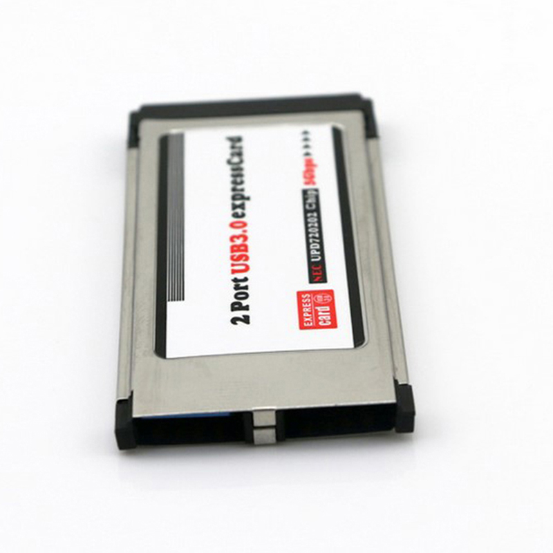 thumbnail image 2 of 2-Port USB 3.0 ExpressCard Adapter For Laptops – 34mm Express Card Expansion Card, Add USB Ports To Your PC 2 of 6