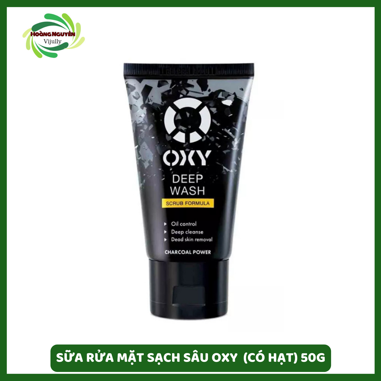 Sữa Rửa Mặt Tác Động Sâu Oxy Deep Wash (Có Hạt) 50g