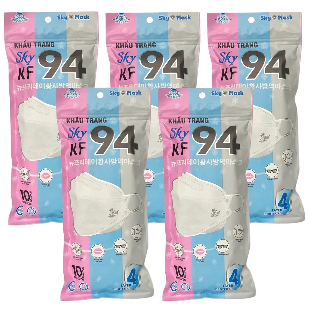 Khẩu trang Sky mask KF94 thùng 30gói/300
