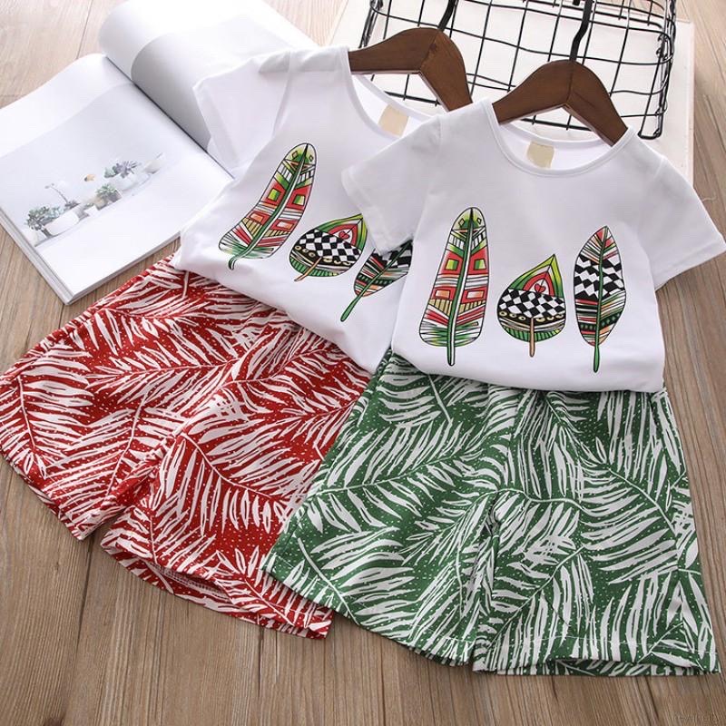Set Áo Thun & Quần Hoa Cho Bé Gái (14-35Kg) N00528