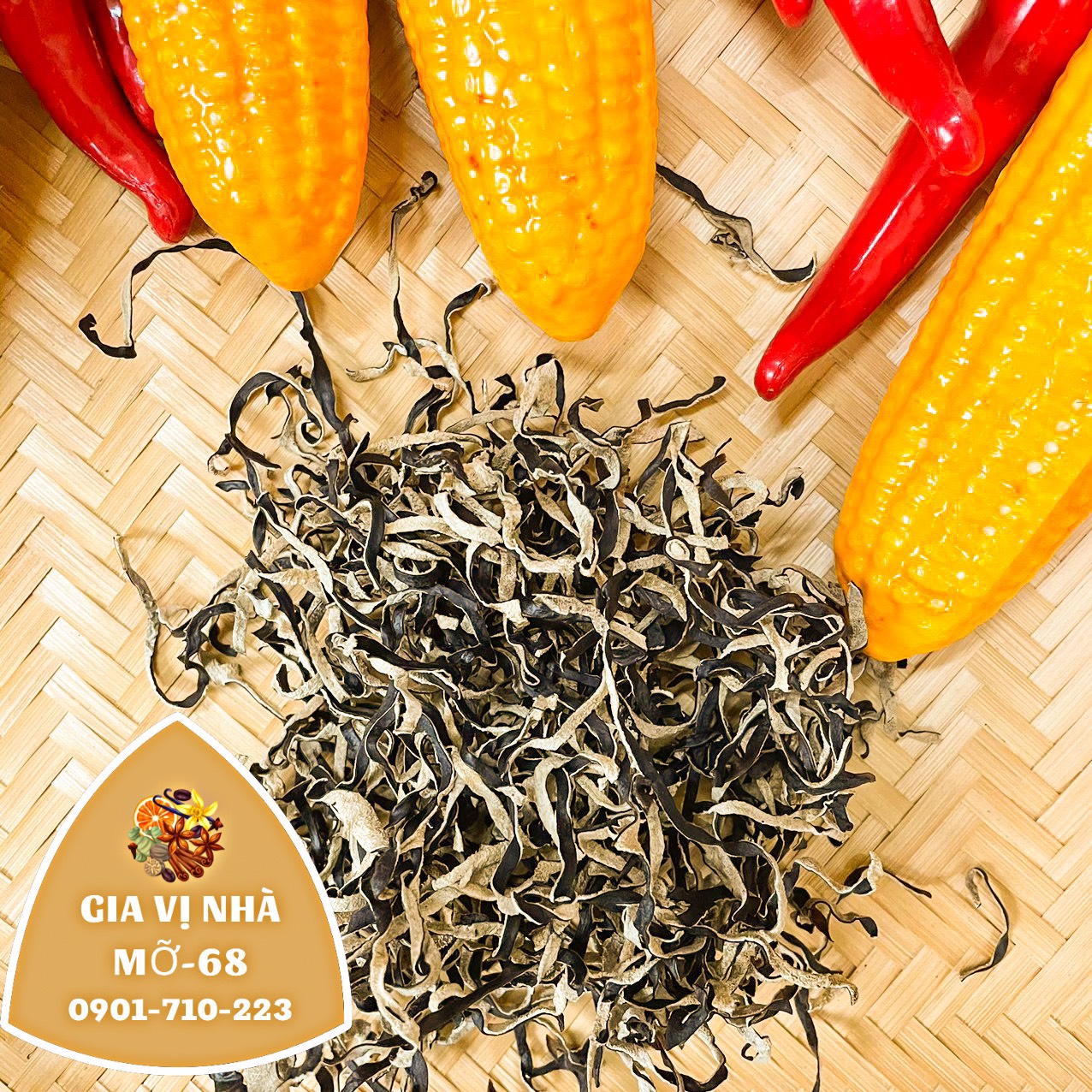 Nấm mèo cắt lát sợi 100gr