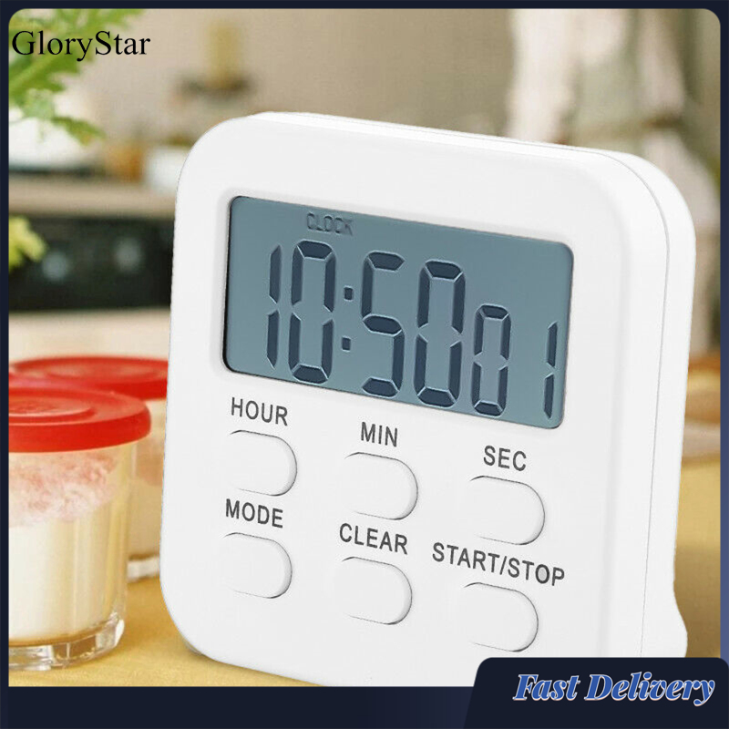GloryStar Lcd Digital Kitchen Timer Count-down Up Magnetic Kitchen Gadgets With Loud Alarm For Cooking Baking Study