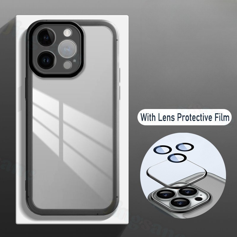 For Xiaomi Poco M6 Plus Case Camera Protection Classic Borderless Silicone Transparent for Xiaomi Poco M6 Plus 4G Back cover.