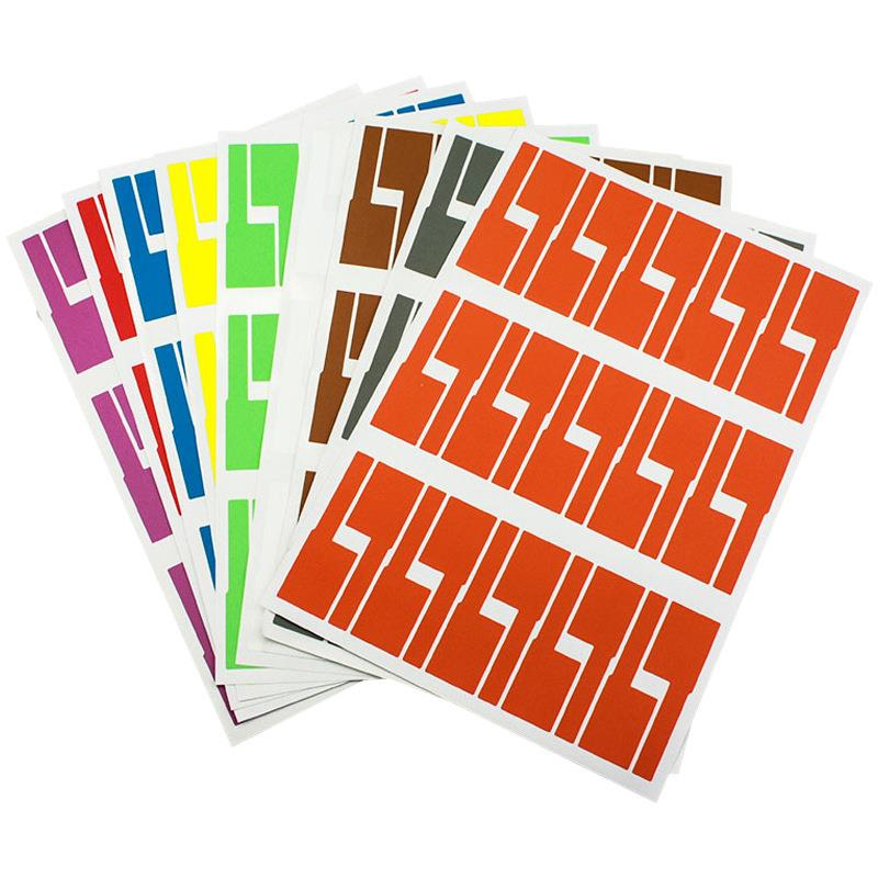 NCVHRT 150Pcs/5 Sheets Cable Labels Wire Marking Network Waterproof Laser Sticker Tags