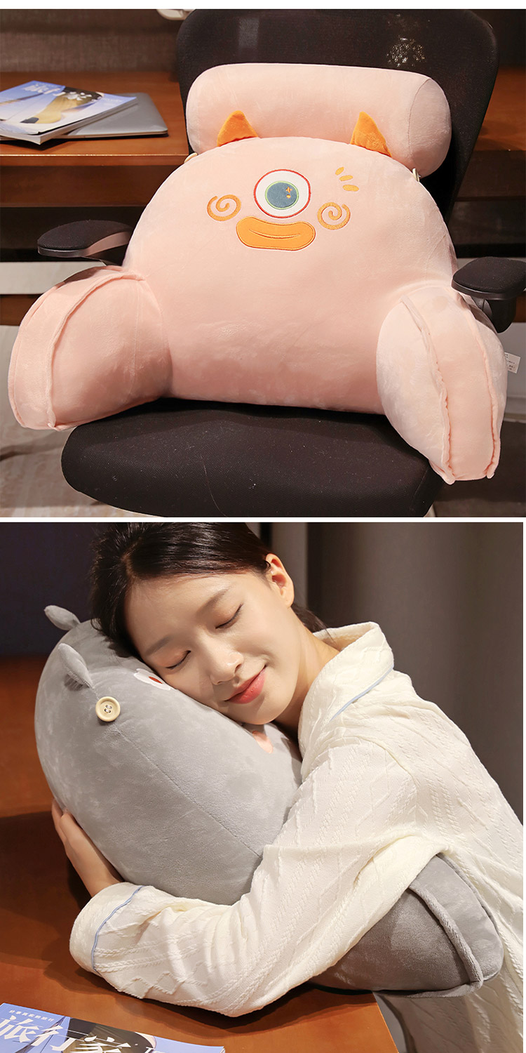 Cushion pillow bedroom sofa waist sleeping pillow dormitory bedside pillow