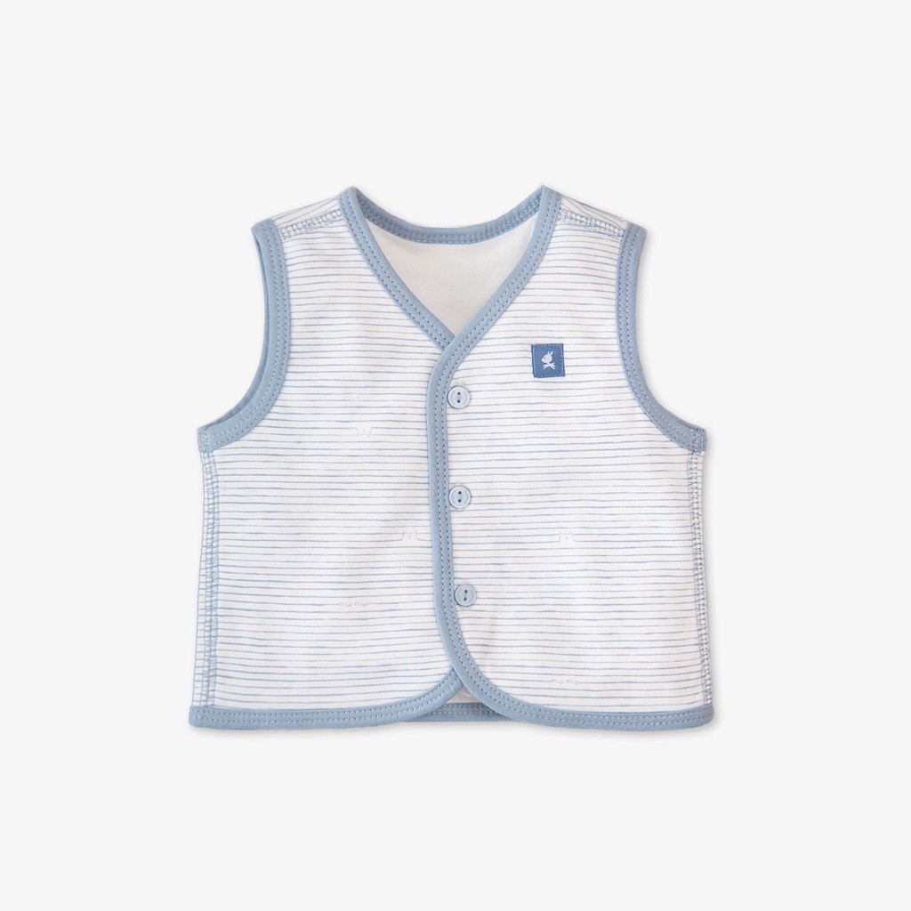 [MIO MIO]. Áo ghi lê sơ sinh cotton 2 lớp mềm mịn