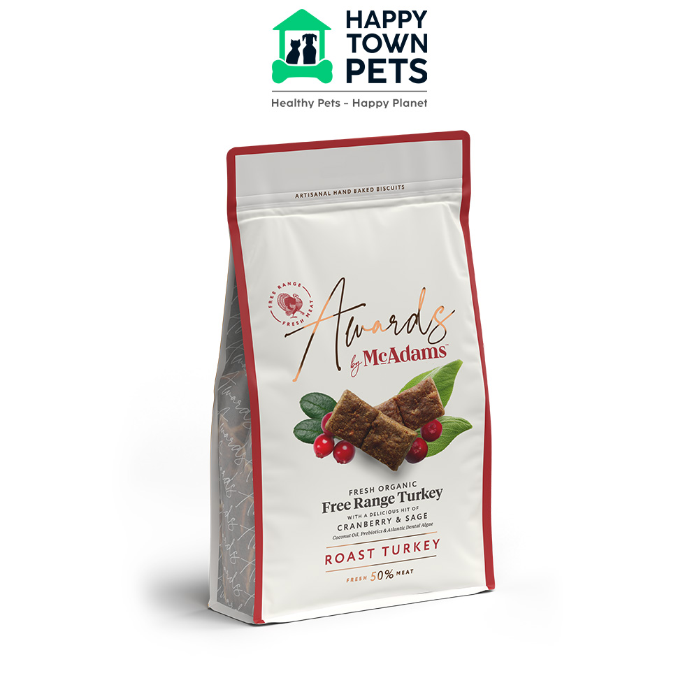 McAdams Awards Soft Baked Dog Treats 150g Free Range Organic Turkey and
