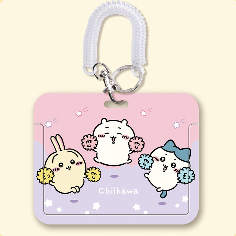 1Pcs Cartoon Chiikawa Card Holder Usagi ID Card Sleeve Retractable Reel  Lanyard Identity Credit Cover Case Bank Bus Card Case | Daraz.com.bd