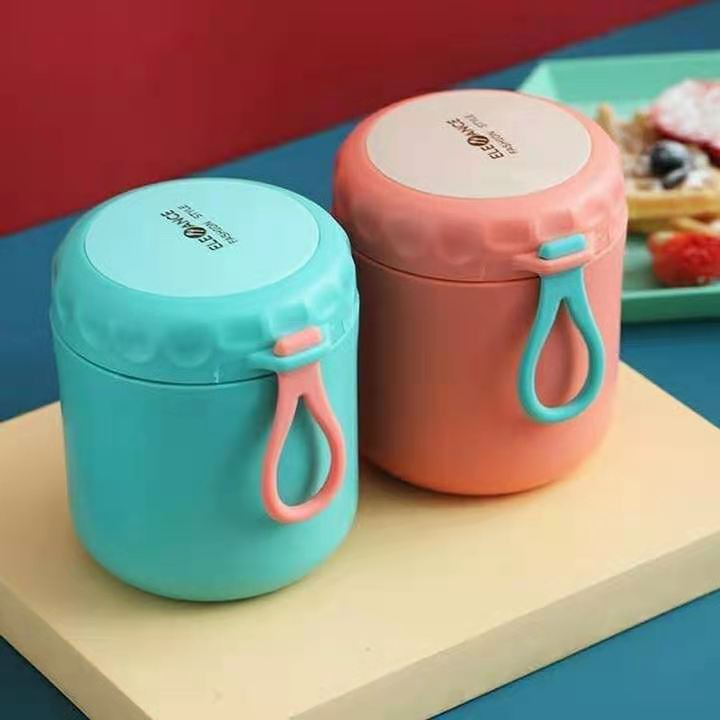 Bình ủ cháo giữ nhiệt ele ance 430ml - tiện lợi, an toàn cho bé -thingkids