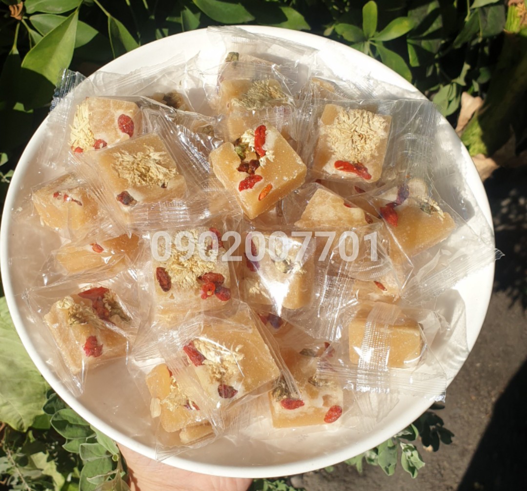 500g Trà hoa cúc trắng kỷ tử đường phèn mật ong thượng hạng-đồ ăn vặt