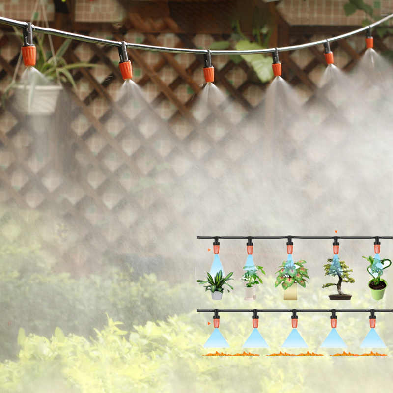 ZUOGUAN Automatic flower watering atomization micro-spray micro-mist agricultural sprayer watering spray cooling dust removal garden irrigation system