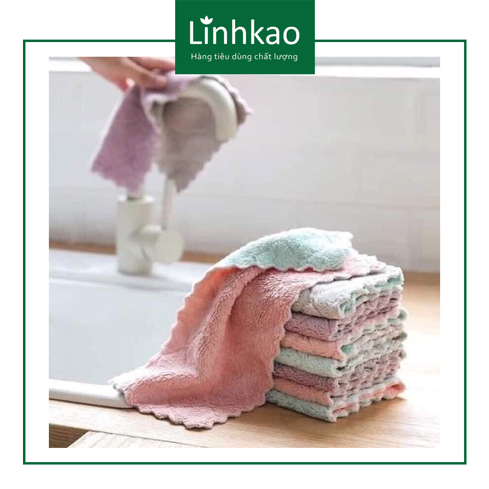 10 KHĂN LAU ĐA NĂNG 2 MẶT VIỀN ZIC ZAC