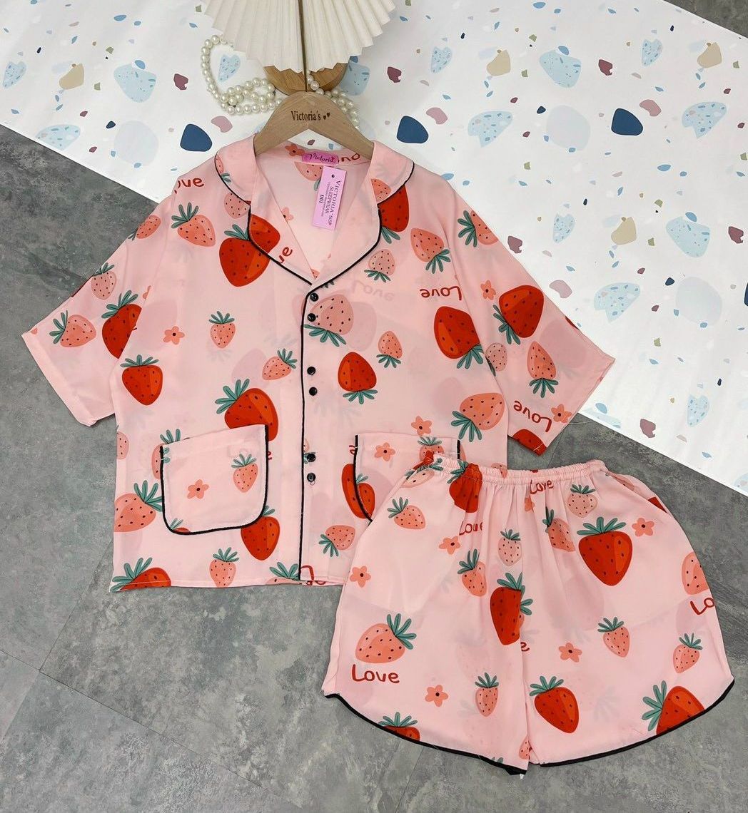 ĐỒ BỘ MẶC NHÀ PYJAMA CỘC ĐÙI CHẤT LỤA MANGO HÃNG CAO CẤP (NHIỀU MẪU)
