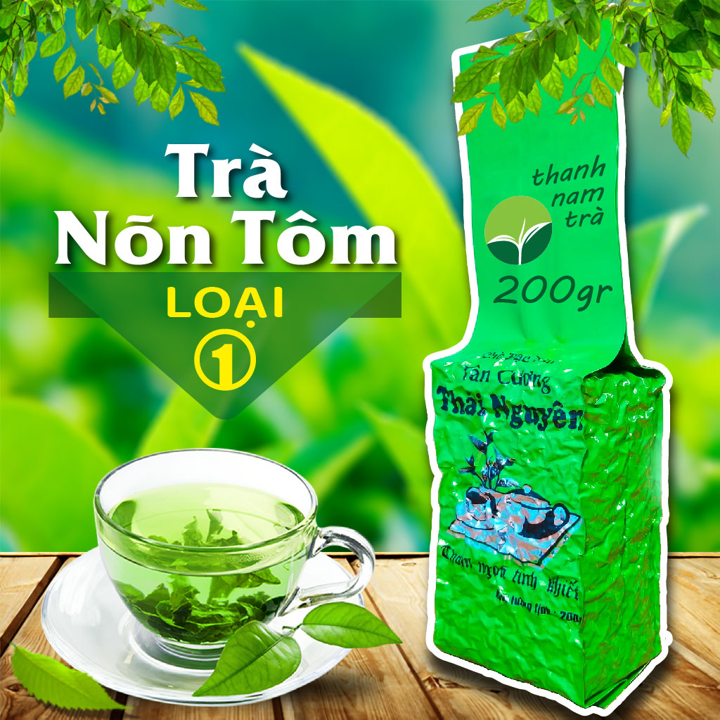 Trà nõn tôm loại 1 200g chè Thái Nguyên Tân Cương trà xanh đặc sản trà bắc trà mạn, bảo hành 6 tháng đổi trả