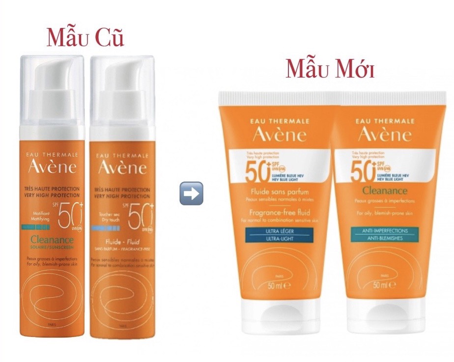 (AUTH- PHÁP) Kem chống nắng Avene Dry Touch Fluide SPF50+ 50ml
