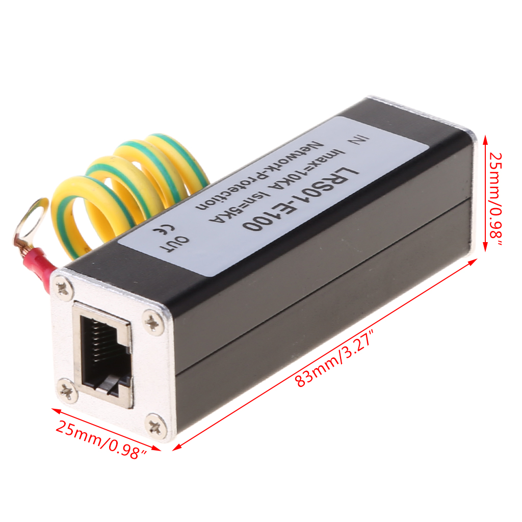 Mạng RJ45 giám sát thiết bị máy ảnh cho sét bảo vệ chống đột biến điện