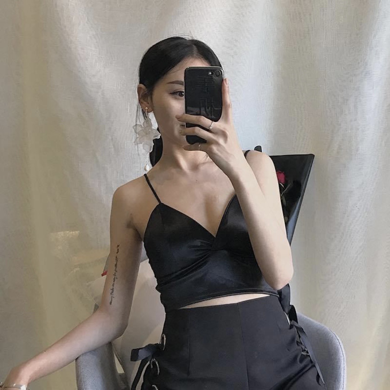 Áo Bra Satin Phi Lụa 2 Dây Sexy