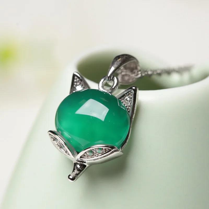 Natural%20Green%20Jade%20Fox%20Pendant%20Necklace%20925%20Silver%20Jadeite%20Chalcedony%20Amulet%20Fashion%20Charm%20Jewelry%20Gifts%20for%20Women%20Her%20-%20Image%208