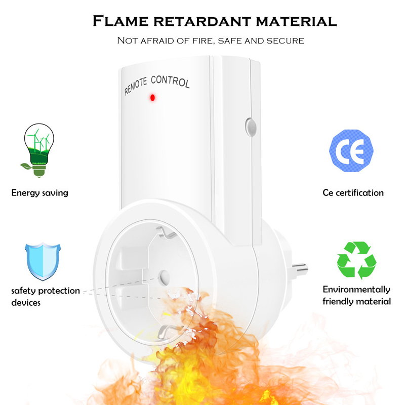 【Essential Good Item】Wireless Smart Remote Control Socket EU 16A Household Energy Saving 433MHZ Electrical Outlet Switch Plug 220V 230V. 