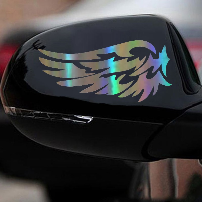 【Exclusive Offer】Car 14CM*7CM Angel Wings Lovely Car Motorcycles ...
