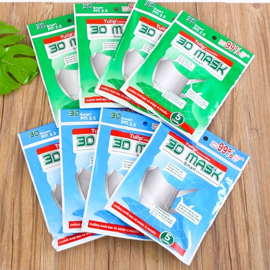 Túi 5 chiếc khẩu trang 3D Mask công nghệ Nhật Bản