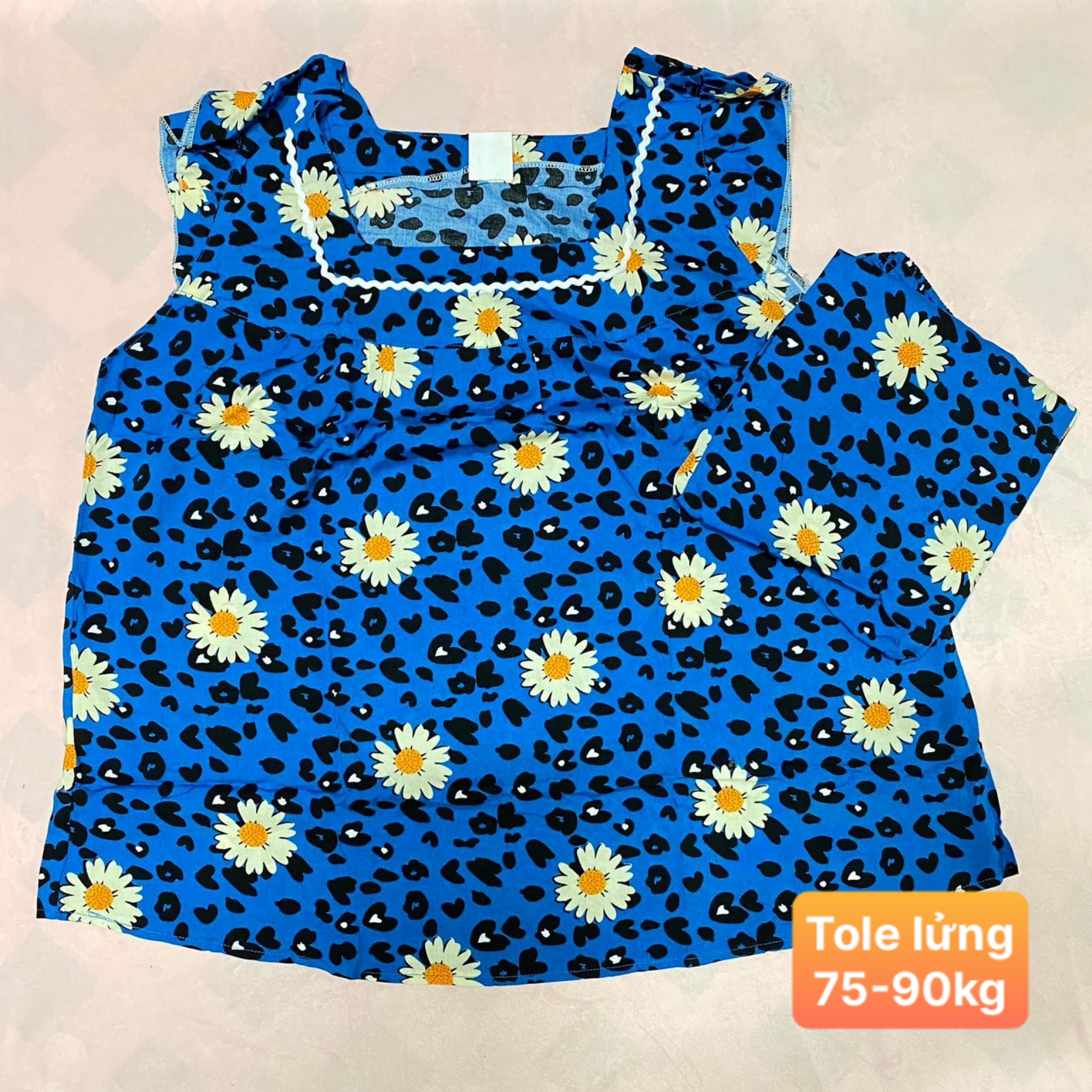 [HCM] (75-90kg) Đồ bộ BIGSIZE tole/lanh lửng. hongduyen2188.