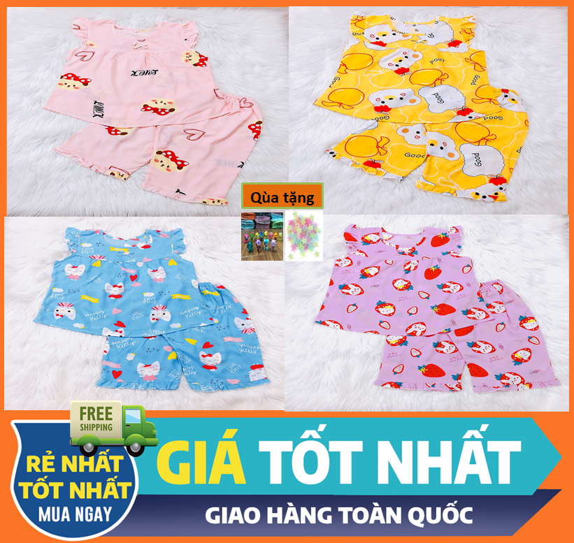 Bộ quần áo Tole lanh bé gái/ Mẫu quần lửng tay cánh tiên / Size S-XL cho bé 25-45 kg/ Chất vải tole lanh 2 da loại 1 mềm mịn, hàng gia công tại shop