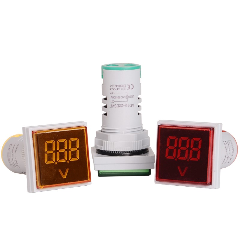 Led Voltmeter Lights Digital Display Gauge Volt Voltage Meter Indicator ...