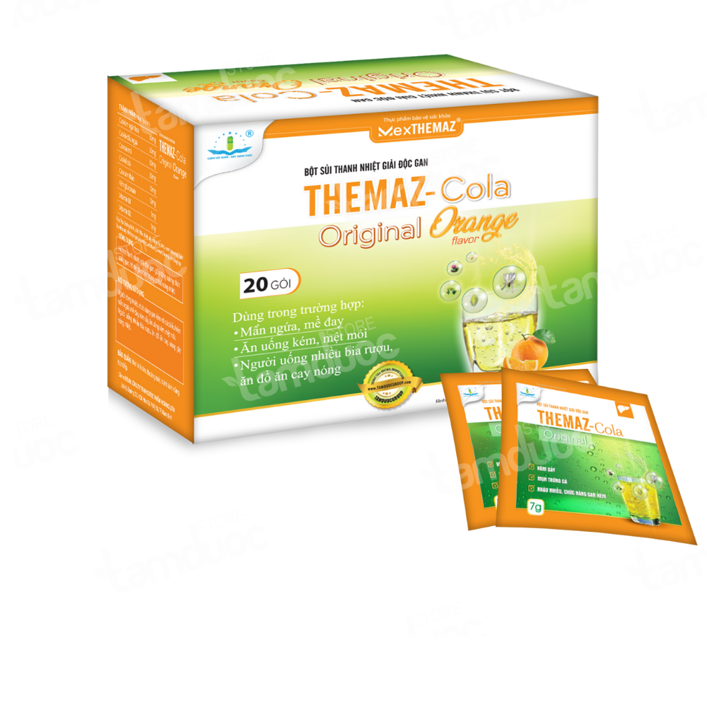 Bột sủi thanh nhiệt Themaz -Cola 20 gói