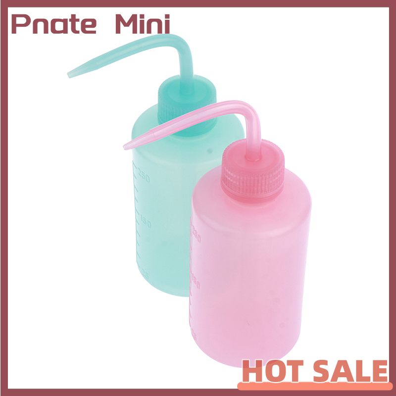Pnate 1PC Wash Clean Clear White Plastic Green Soap Lab Wash Squeeze Diffuser Bottle