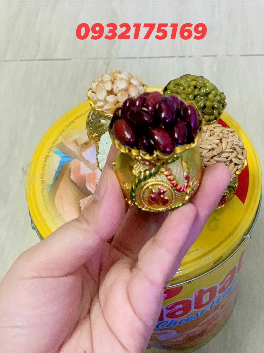 Combo túi ngũ đậu vàng chiêu tài hút lộc