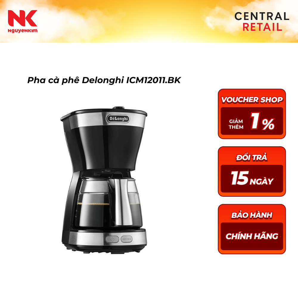 Pha cà phê Delonghi ICM12011.BK