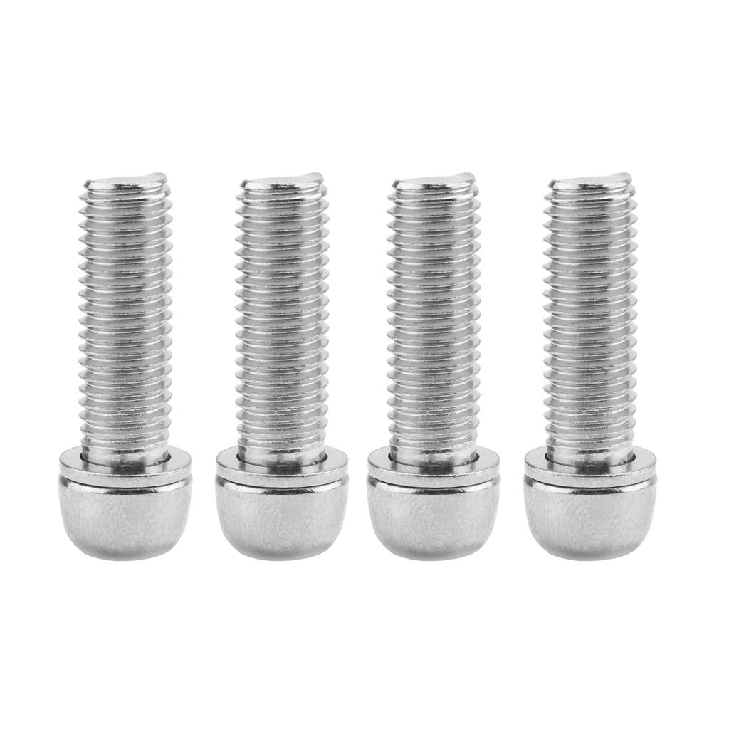 BNSTAR 8Pcs Bicycle Stem Screws Water Bottle Cage Bolts Socket Screws Silver M7