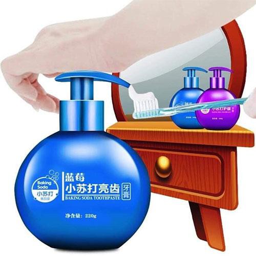 Kem đánh trắng răng - tẩy ố vàng baking soda vị hoa quả