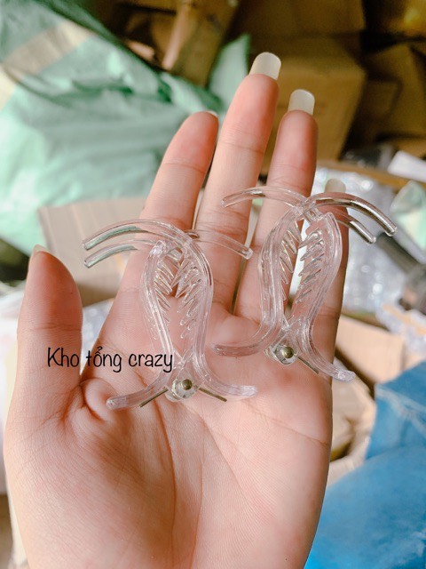 Kẹp tóc càng cua trong suốt Cao Cấp 3 Răng P0216
