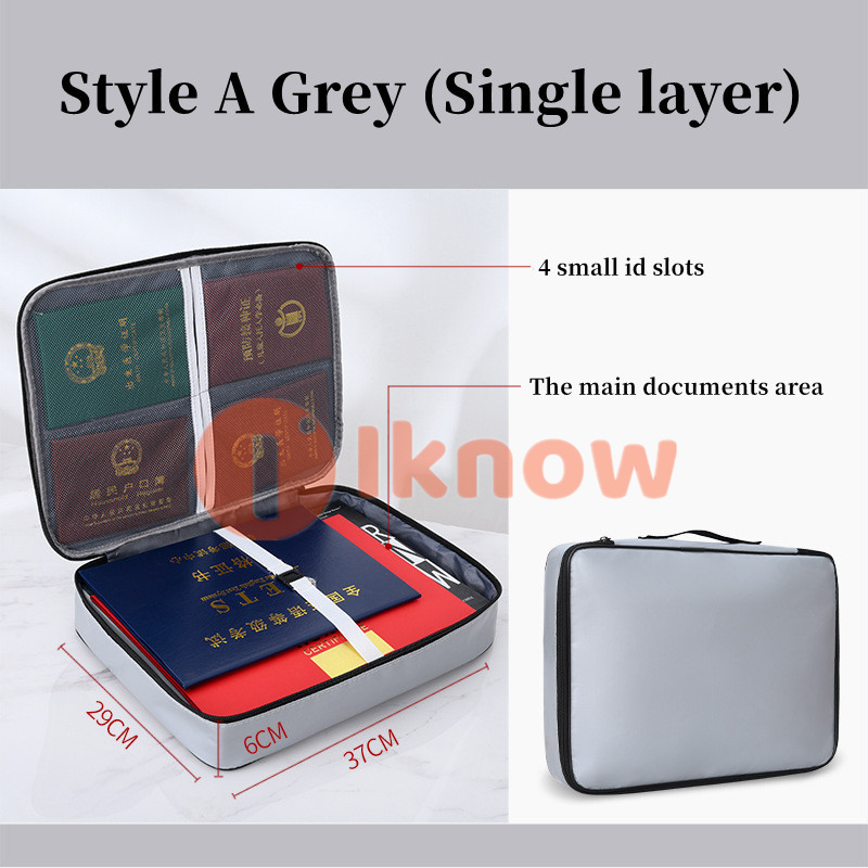 I know Fireproof Document Bag with Lock File Storage Organizer Bag,Small Fireproof Document Bag with Money Bag,File Organizer ,Fireproof Storage Waterproof Safe Bag with Zipper for Home Office Travel