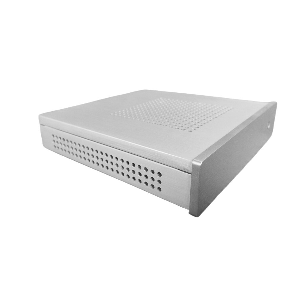 Arsylid kt13 ultra-thin itx case aluminum slim portable 19x19x38mm htpc ipc mini computer chassis 20mm cooling support