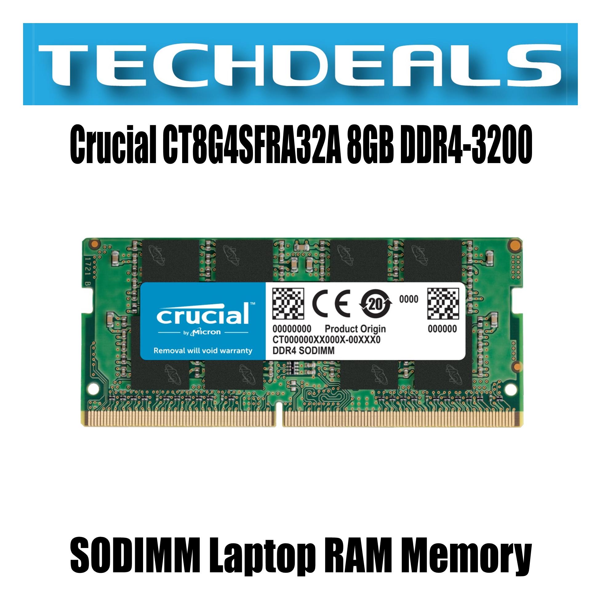 Crucial CT8G4SFRA32A 8GB DDR4-3200 SODIMM Laptop RAM Memory | Lazada  Singapore