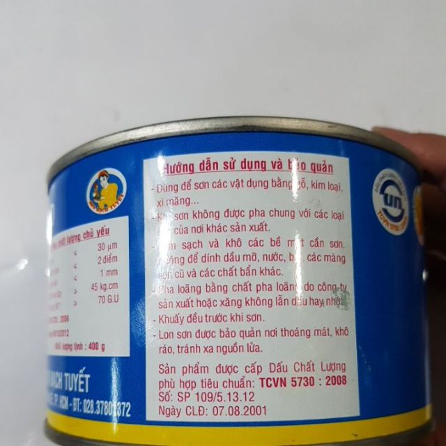 Sơn dầu Bạch Tuyết - Lon 400gr