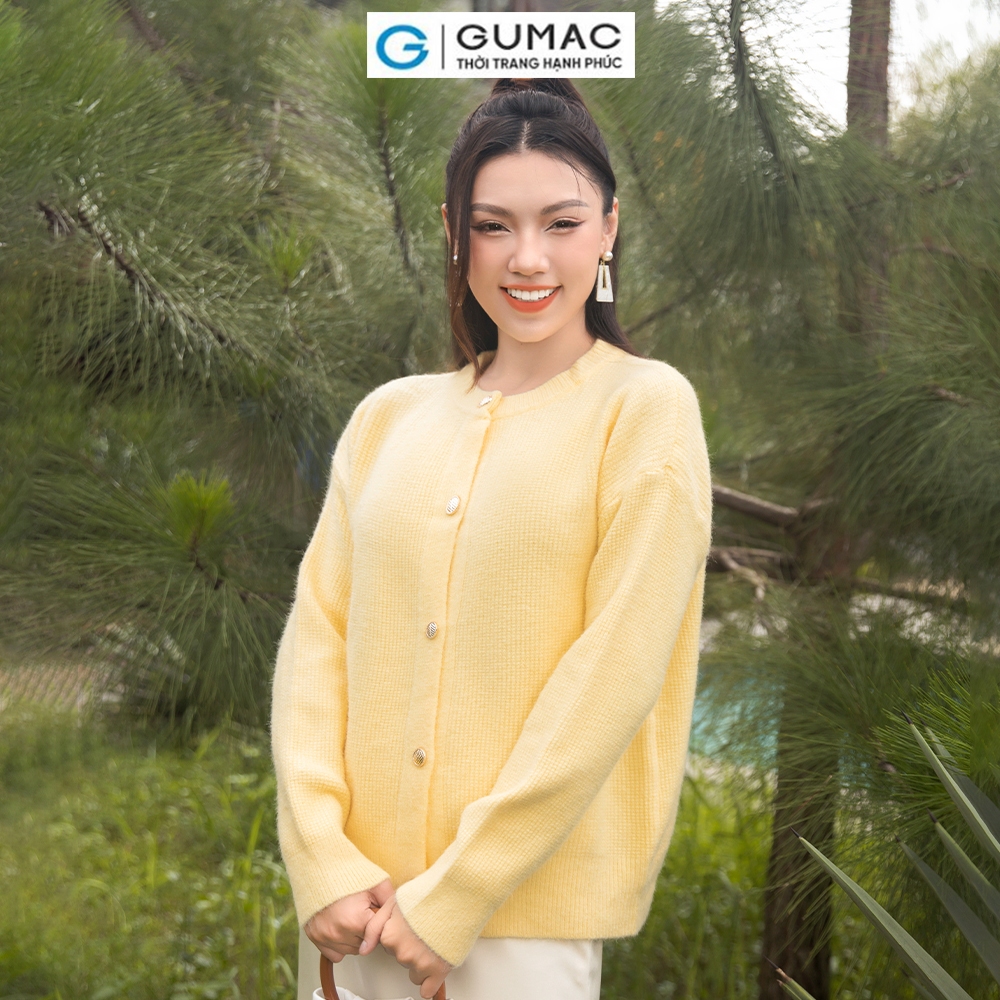 [10.10 - 12.10 |Voucher 8-15%] Áo khoác len cổ tròn AD11048 thời trang GUMAC
