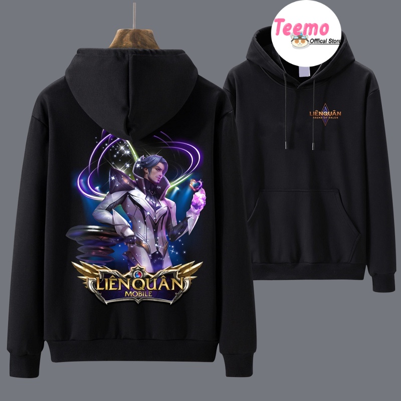 Áo Hoodie Liên Quân Mobile 2 màu đen và trắng in 3D cực chất