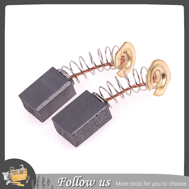 【FUN】 Blowing 10Pcs Angle Grinder Carbon Brushes 6*9*14mm Power Tool Electric Motor Spare Part