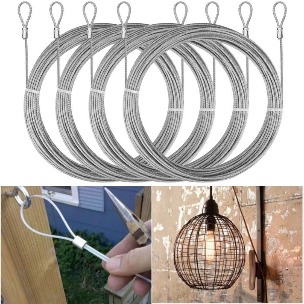Wire Rope Lighting Raft LED Light Stainless Steel Stainless Steel Wire Rope Pressed Steel ...