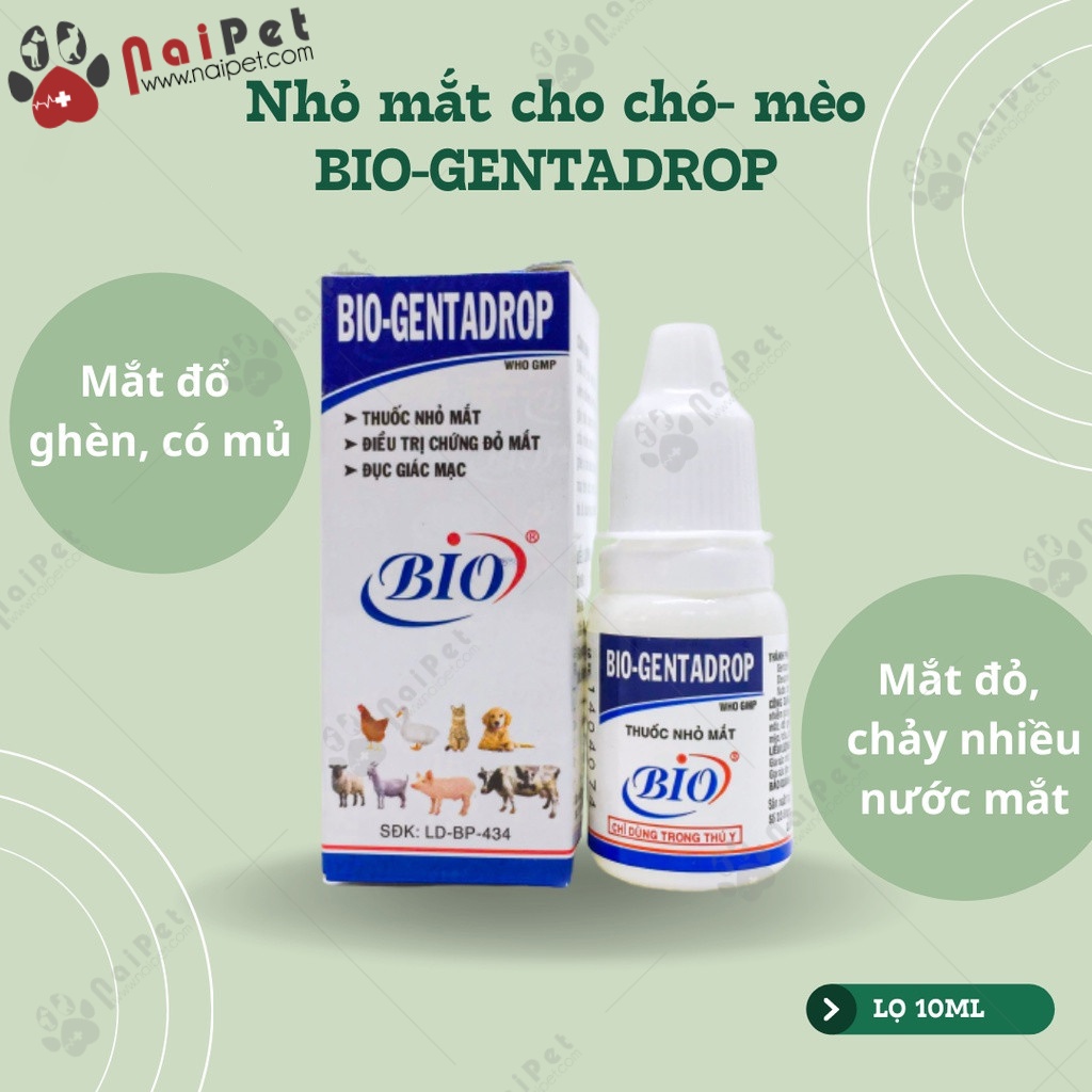 Nhỏ Mắt Bio Gentadrop 10ml